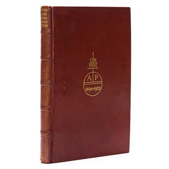 Ashendene Press. Charles Harry St. John Hornby (1867-1946) A Descriptive Bibliography of the Books printed at the Ashendene Press 1894-